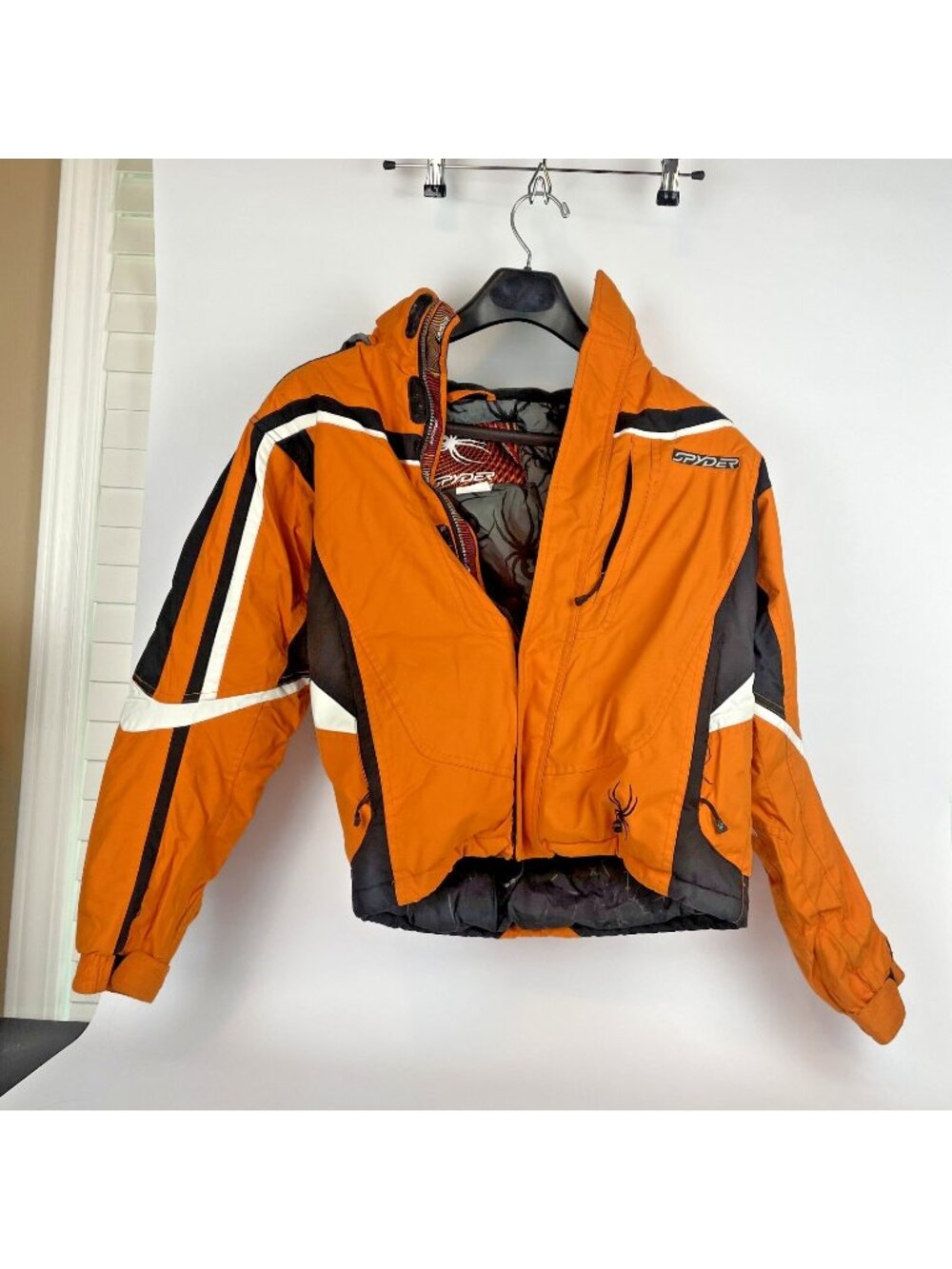Spyder Kids Ski Snow Jacket – Size 16, Orange/Black Performance Outerwear